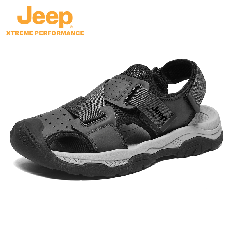 JEEP/吉普夏季男士新款户外休闲运动沙滩鞋舒适百搭透气轻便凉鞋 