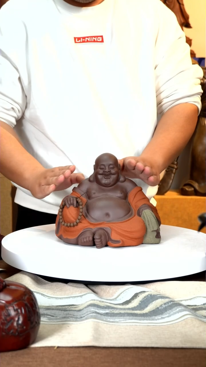 【闪购商品】紫砂茶宠长25高20左右弥勒佛