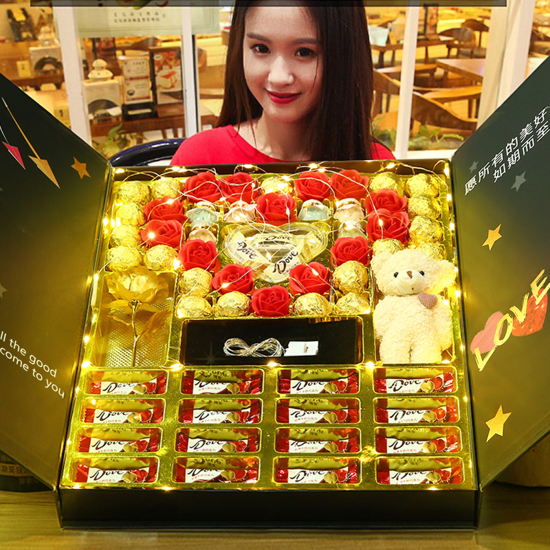 Dove/德芙巧克力礼盒装送女朋友老师婆仪式感生日跨年元旦节礼物