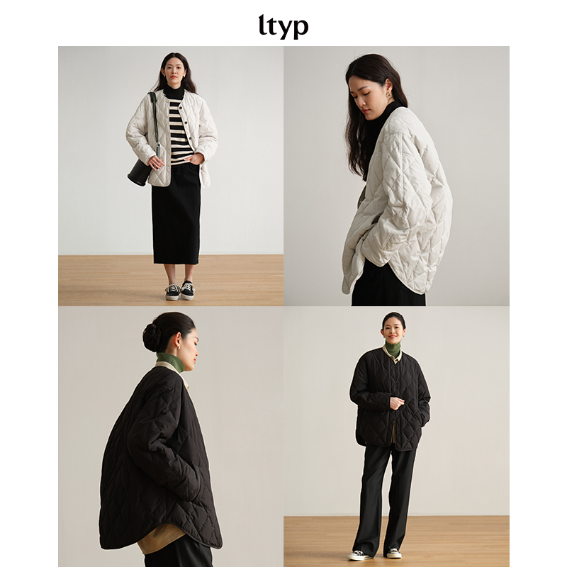 旅途原品ltyp旅途原品｜95白鹅绒时髦廓形菱形短款羽绒T110224002