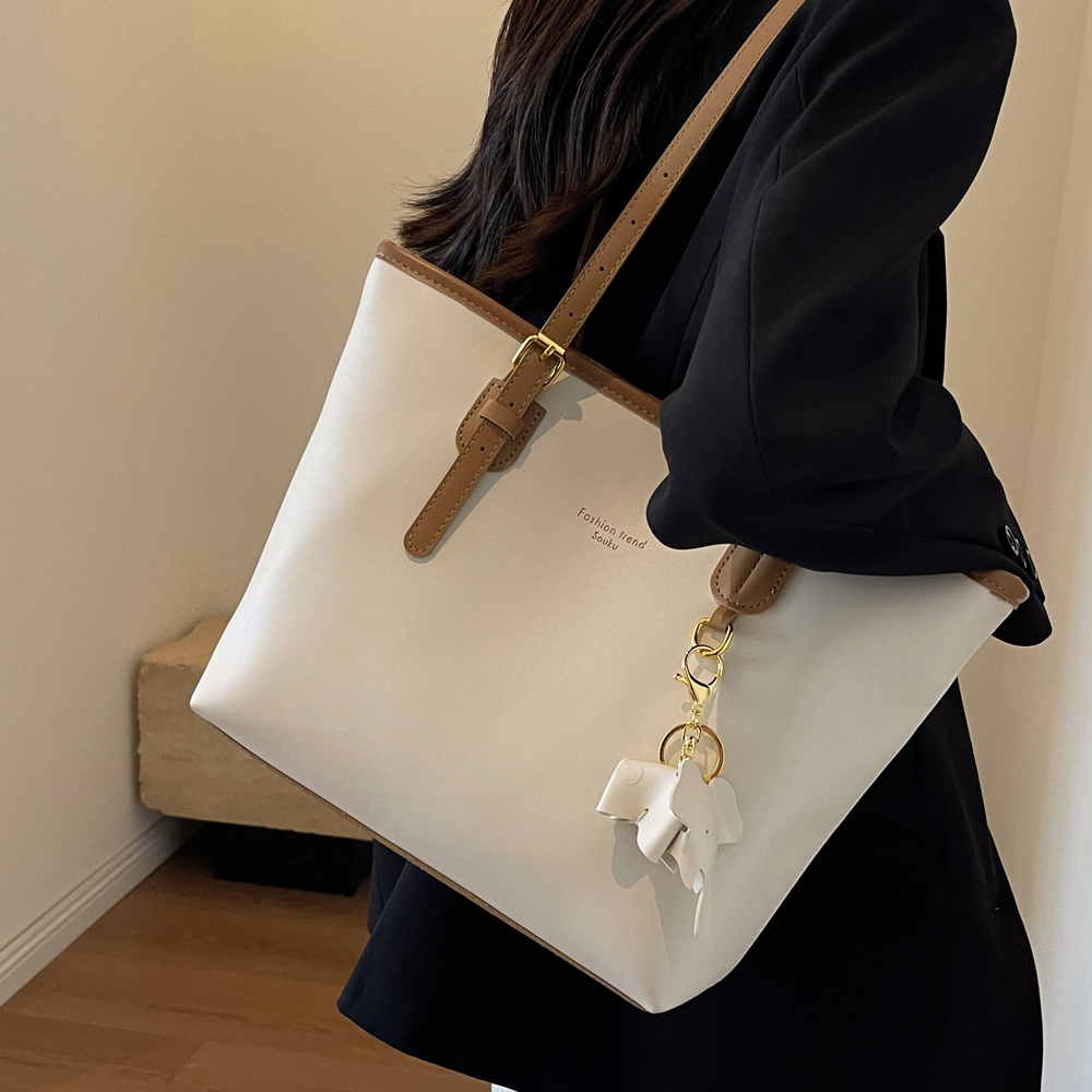 大容量包包女2025新款潮秋冬高级感单肩包质感女士通勤分层托特包