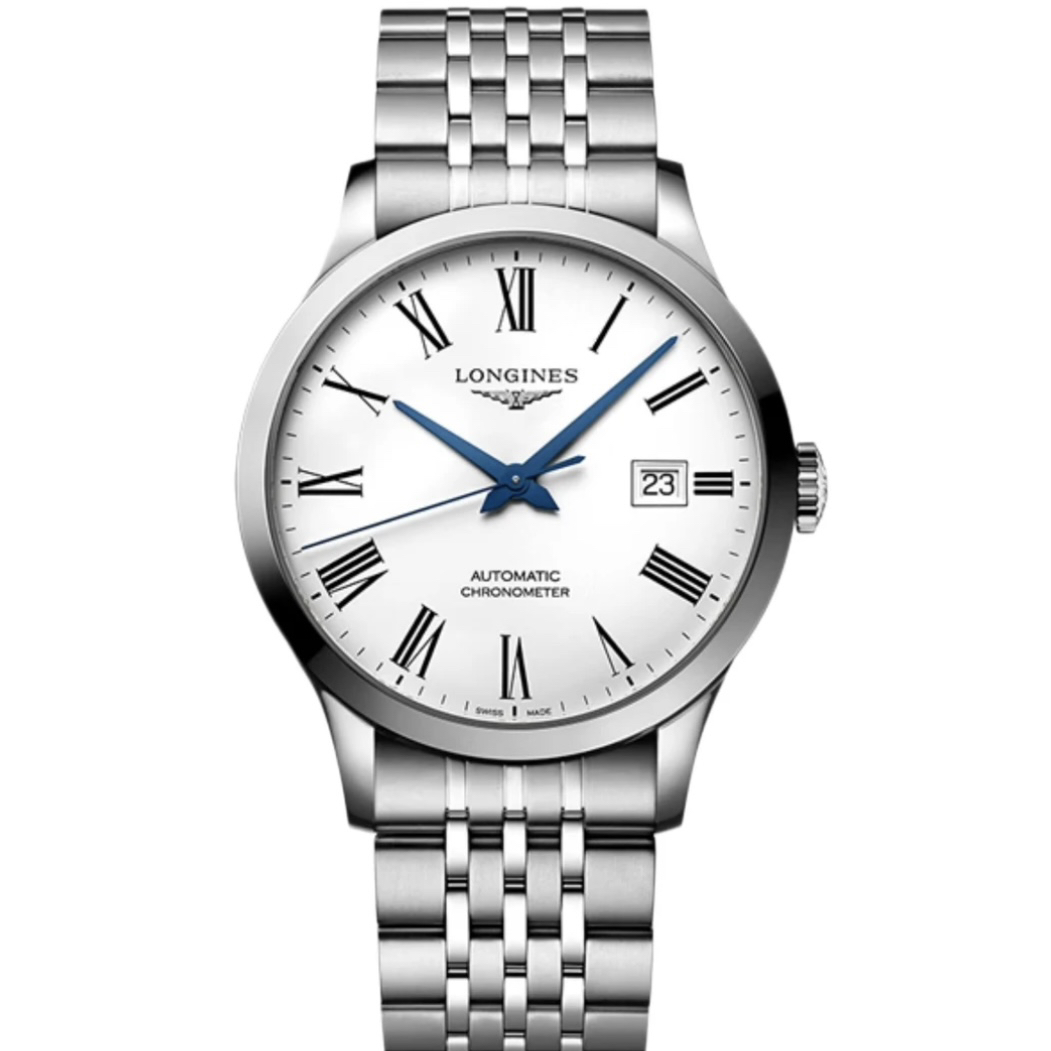 99新 Longines/浪琴 浪琴开创者/40mm/821/白罗马/男士
