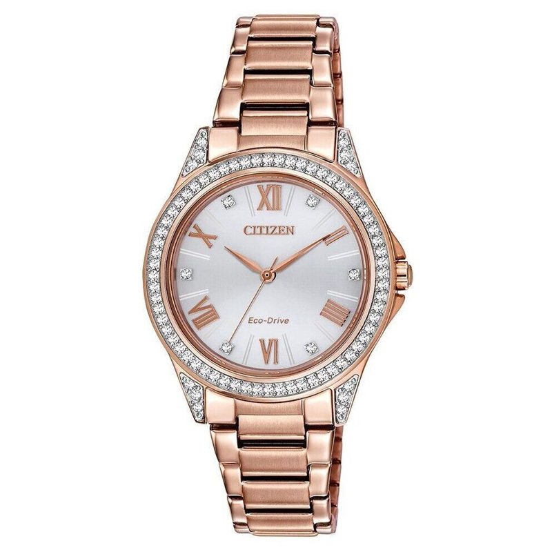 Citizen/西铁城光动能女士时尚气质钢带腕表 直径34mm  10832 苏
