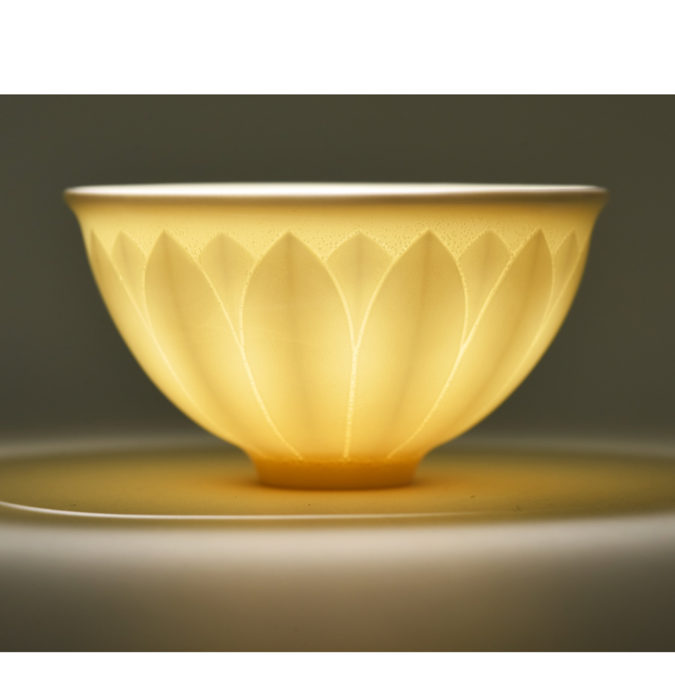 定窑定瓷莲瓣杯主人杯茶具