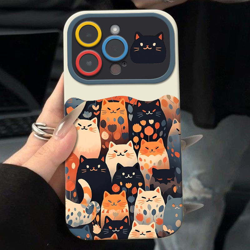 趣味猫咪适用iphone15promax苹果手机壳14新款13防摔创意个性卡通