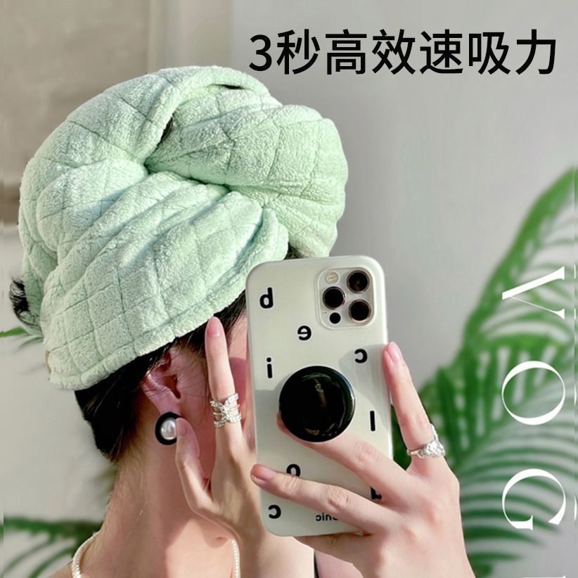 【新疆包邮】干发帽加厚速干女超强吸水浴帽干发毛巾2023新款