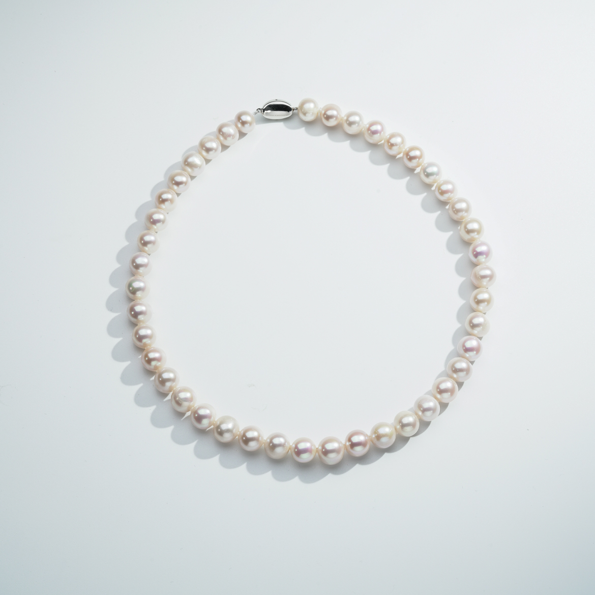 Gloire/古名【玫瑰】S925银无核淡水天然珍珠项链10-11mm-Z1565