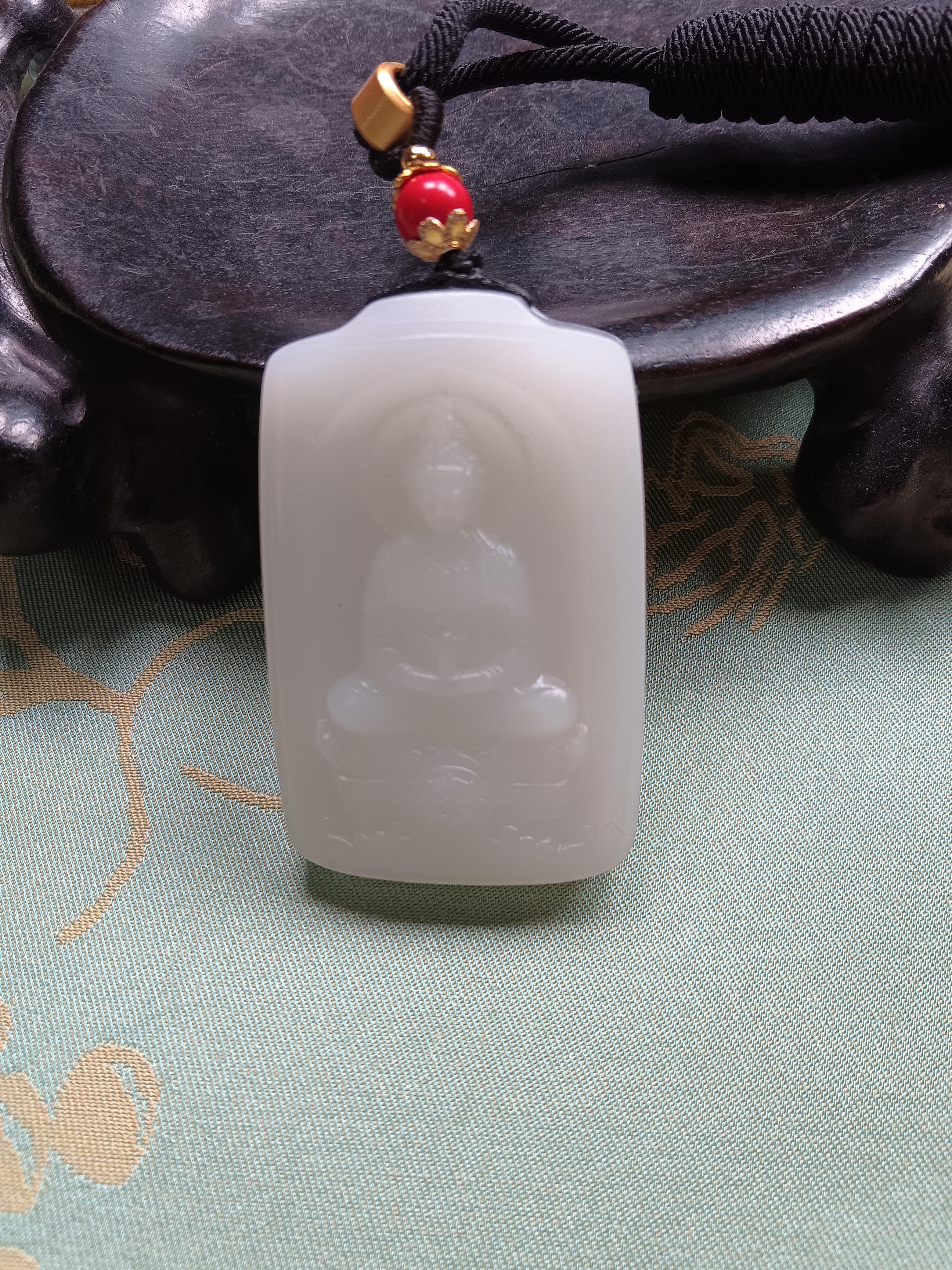 和田玉一级白观音