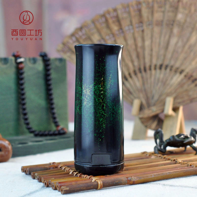 酉圆工坊聚香炉古法大漆奇楠炉手持充电品香炉器陶瓷孤品收藏沉香