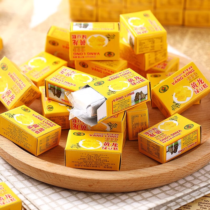 绿豆糕传统休闲8090后怀旧零食品小吃老式糕点心越南盒装正宗香甜