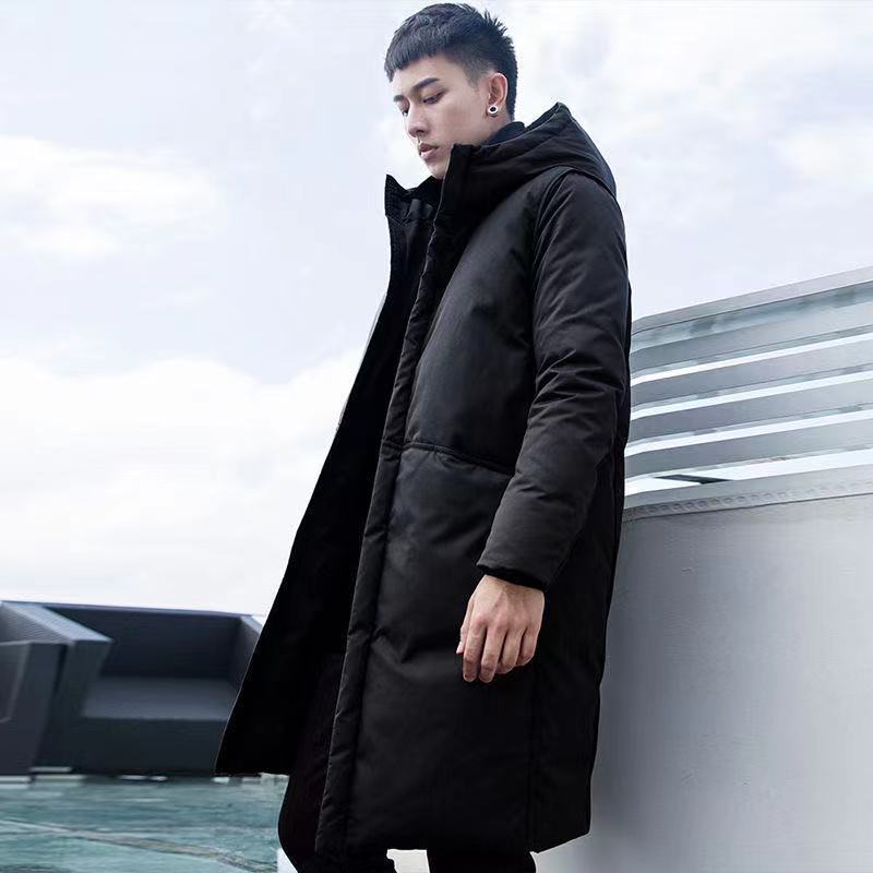 男士羽绒服中长款加厚清仓特卖2023新款保暖冬季潮流韩版连帽外套