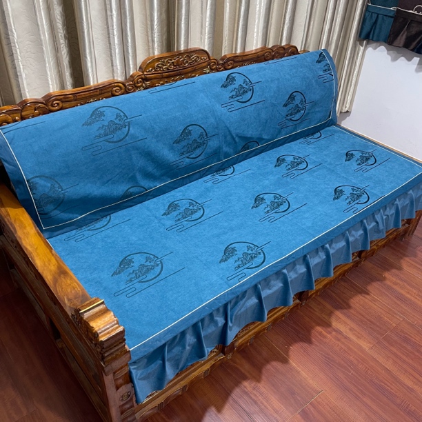 西藏包邮新藏式床坐垫靠背巾防滑藏式沙发垫罩盖不藏床专用不掉色