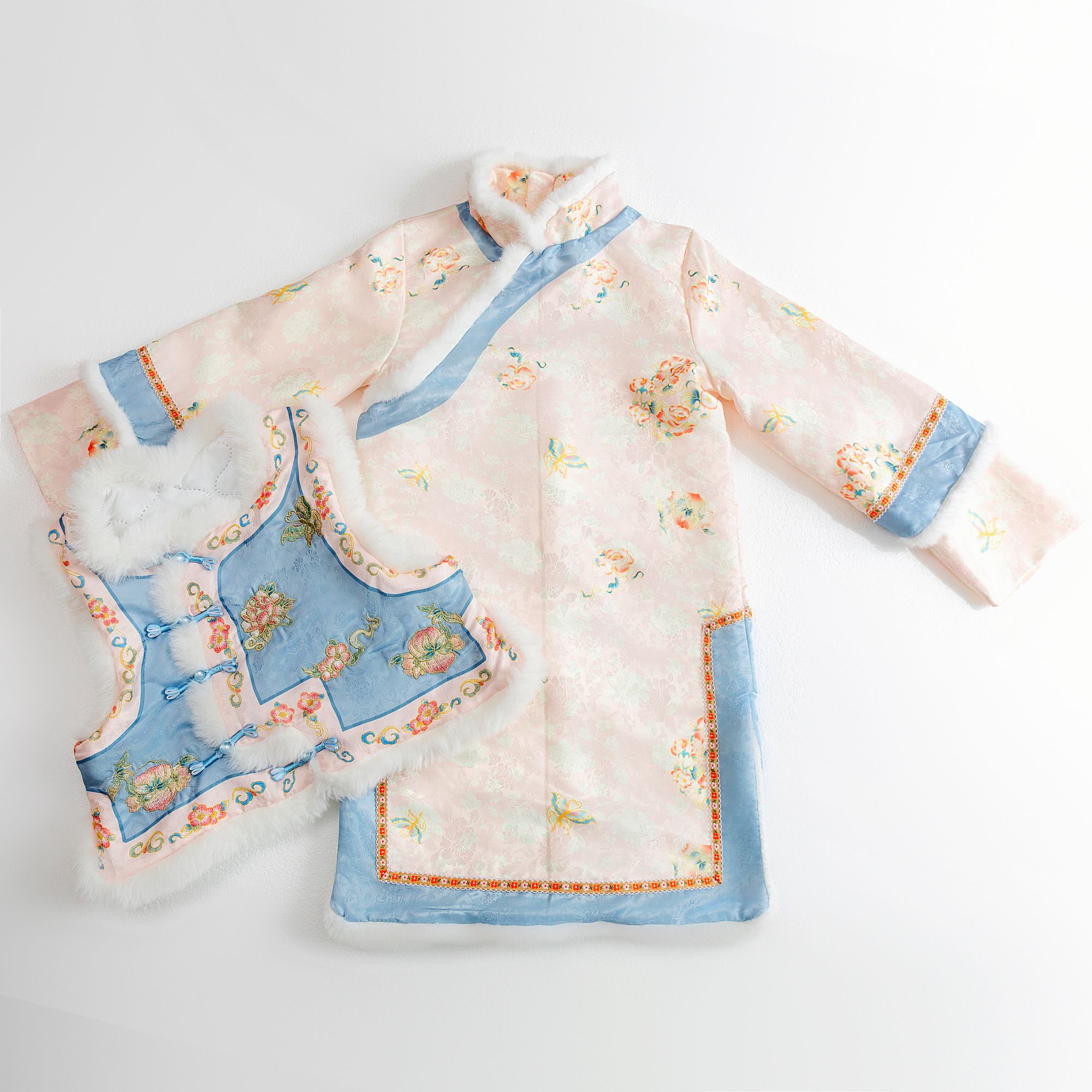 粉色胭脂梦格格服（元宝童装）