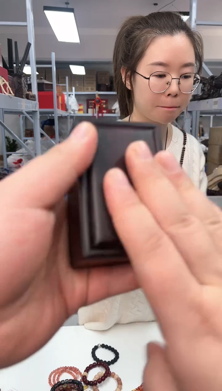 【闪购商品】木头小方盒首饰盒