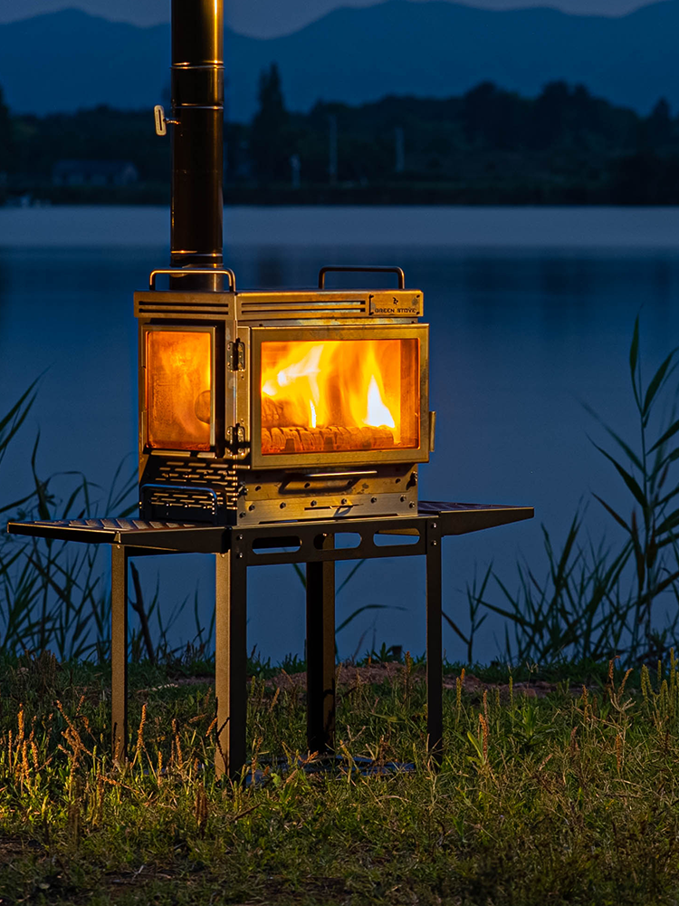 2024第三代绿炉小壁炉GreenStove FP 3.0户外柴火炉露营帐篷炉