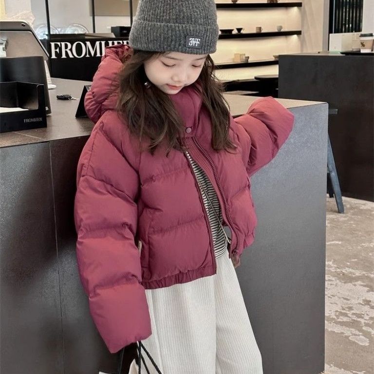 韩国童装儿童亲子装面包服女童男童宝宝短款加厚时尚冬装