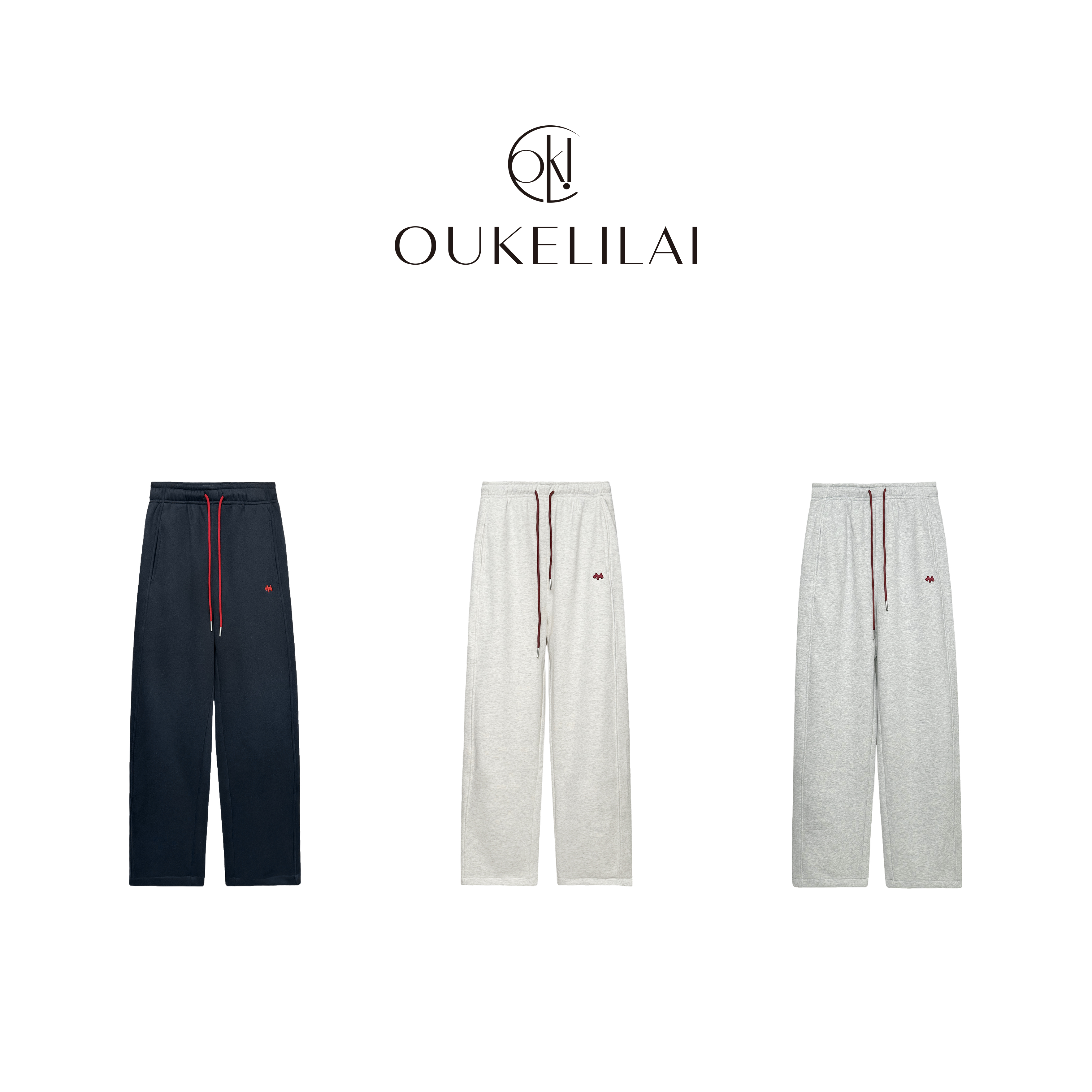 2565 艾米--【一千种穿搭】时尚休闲百搭抽绳直筒休闲裤