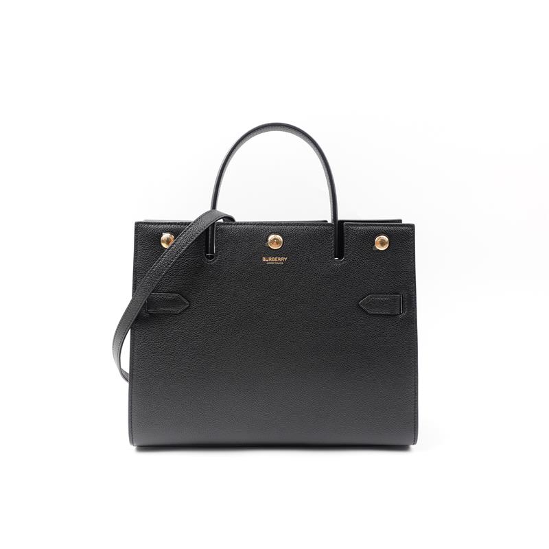 99新 BURBERRY/博柏利 黑色手提单肩包T_ZY0000374521