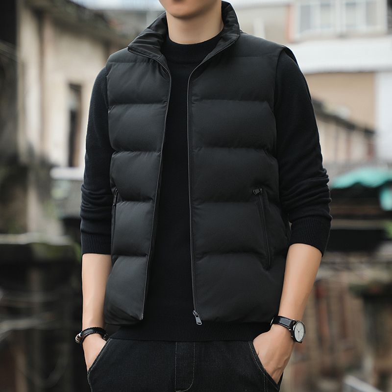 艾菜依马甲男士秋冬季新款羽绒羽绒服棉户外运动潮流外穿背心加厚