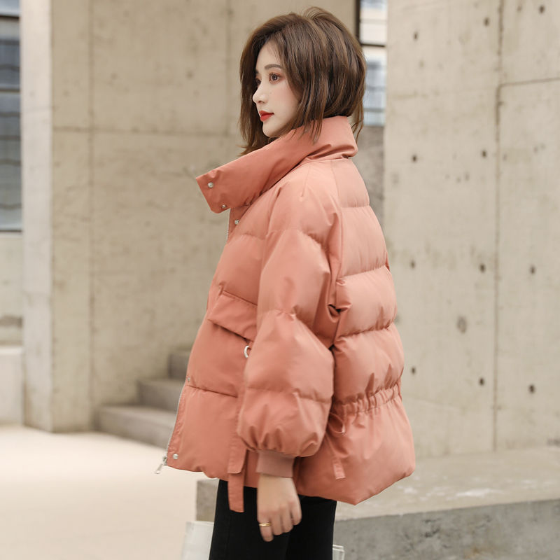 艾菜依羽绒服户外运动女短款2023新款韩版宽松ins港风加厚面包服
