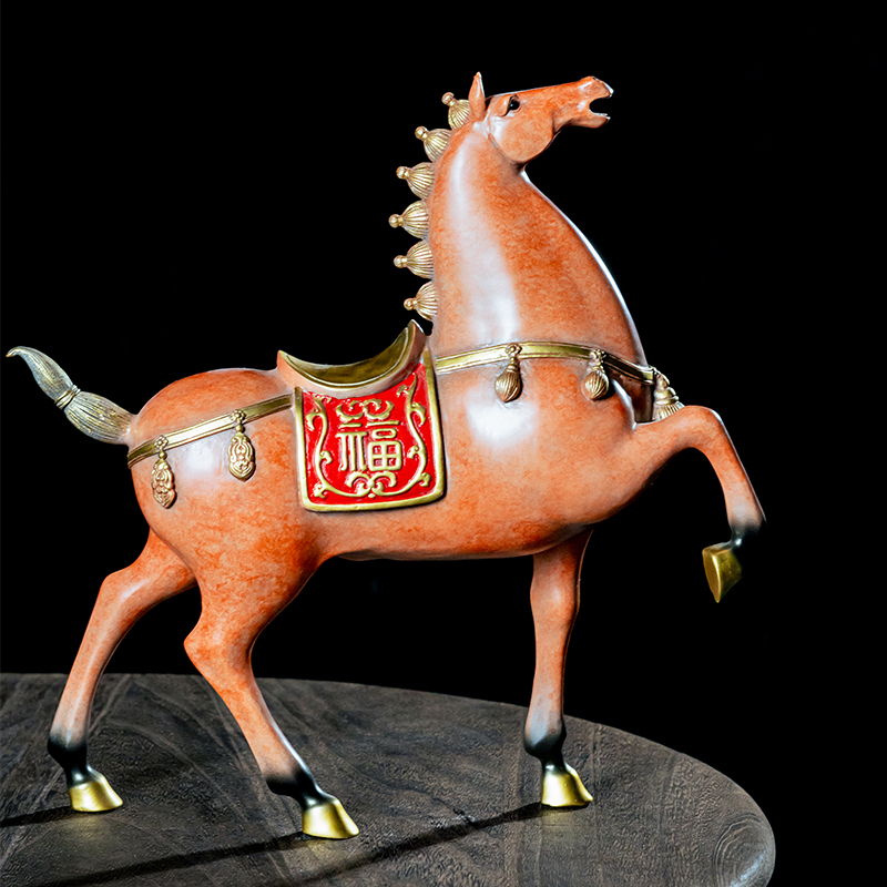 全铜马上有福铜工艺品创意摆件