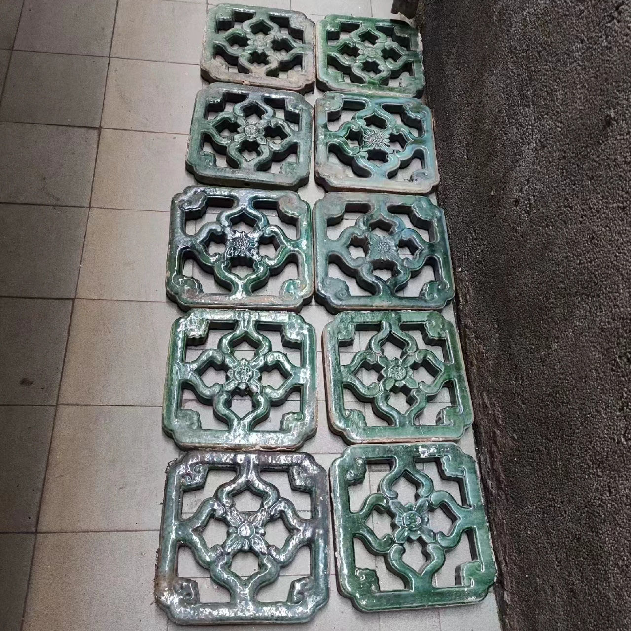 石湾窗陶瓷窗花中式复古建祖屋修复农家乐改造花纹园林老款窗复古