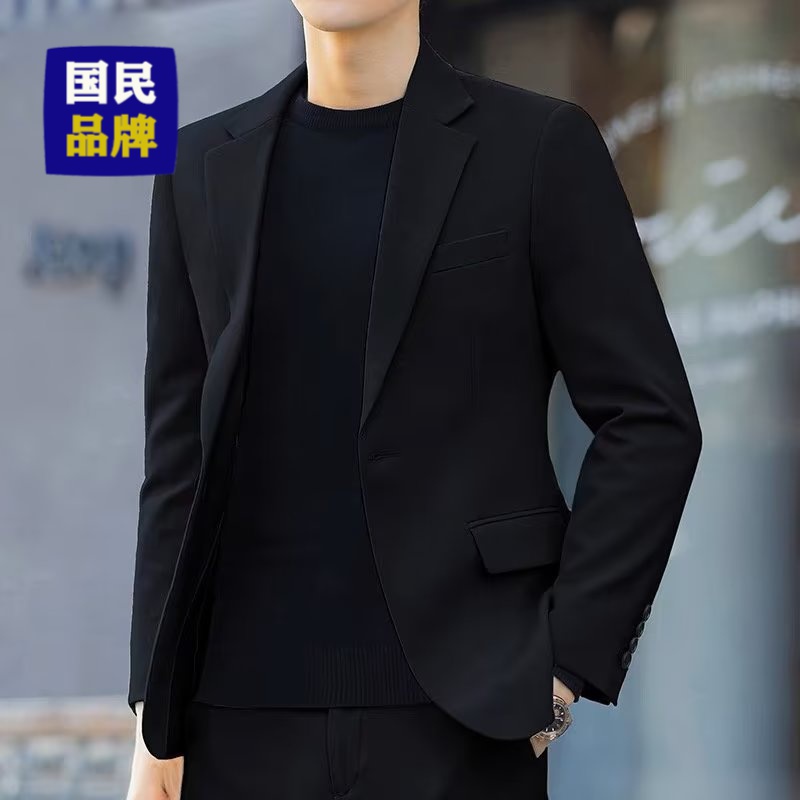 【小扬哥推荐】2023秋冬季男士上衣帅气宽松港风西装外套休闲西服