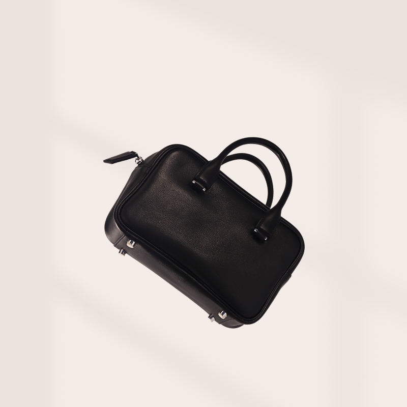 B&G Battuta Gioiello百搭时尚休闲法软皮手提斜挎保龄球女士包