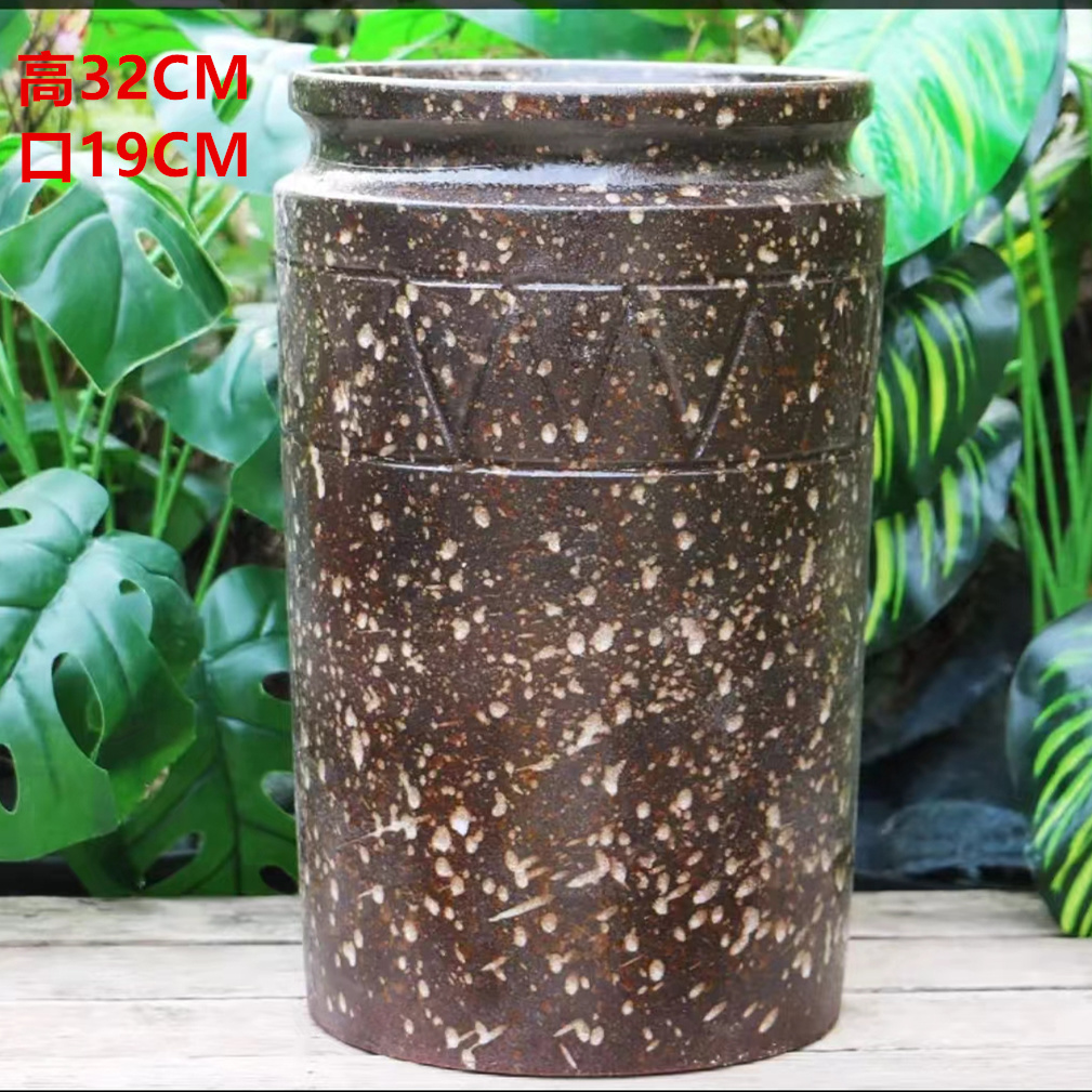 手工粗陶花盆老桩多肉盆紫乐多肉老桩盆透气陶罐法师盆陶瓷品牌