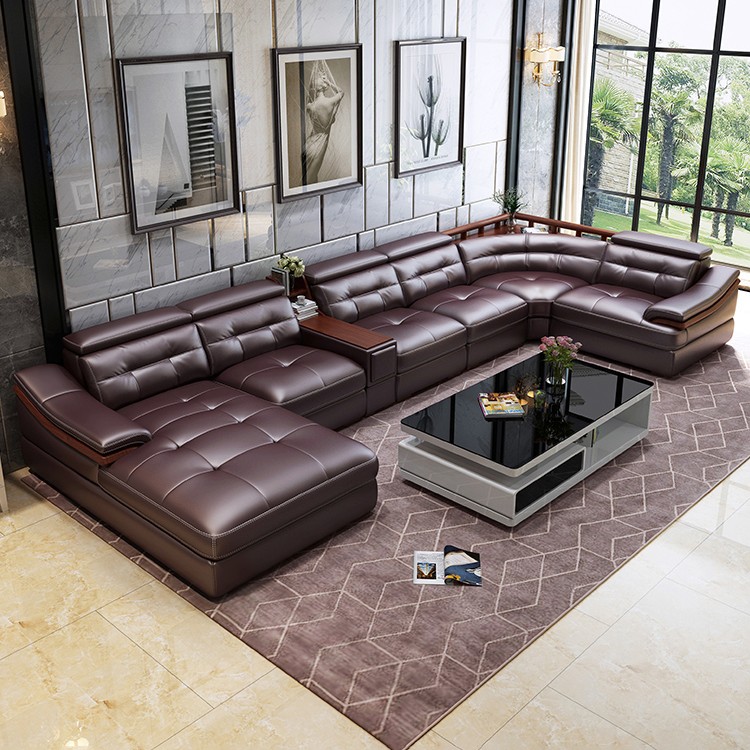 爱森堡意式轻奢头层牛皮真皮沙发客厅简约现代大小户型别墅高端