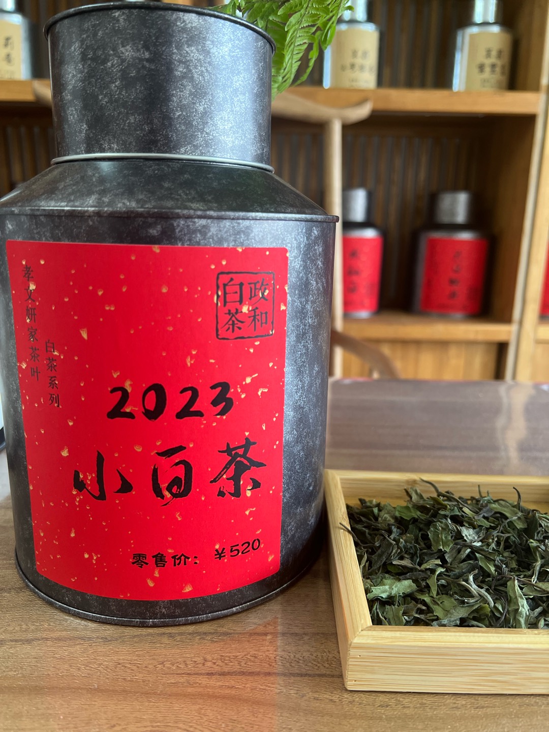 孝文妍家茶叶政和白茶2023春贡眉白茶小菜茶小白茶花香散白茶