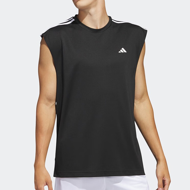 【复古运动】阿迪达斯T恤男夏季新款运动服跑步健身训练背心 IC2464