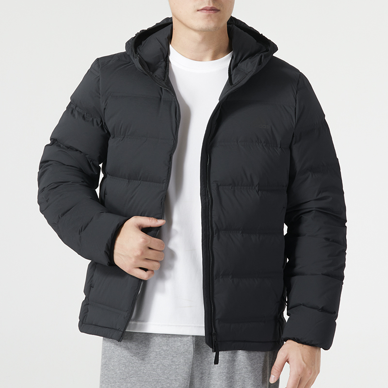 阿迪达斯男羽绒服冬季新款时尚运动休闲服防风保暖棉羽外套IK3174