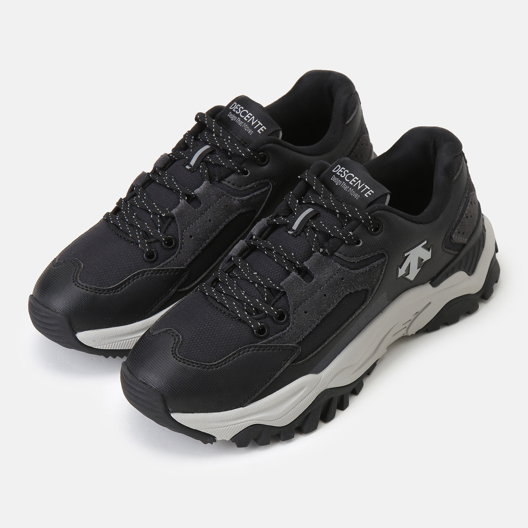 DESCENTE/迪桑特户外运动厚底老爹鞋男女防滑耐磨SP323LCR75