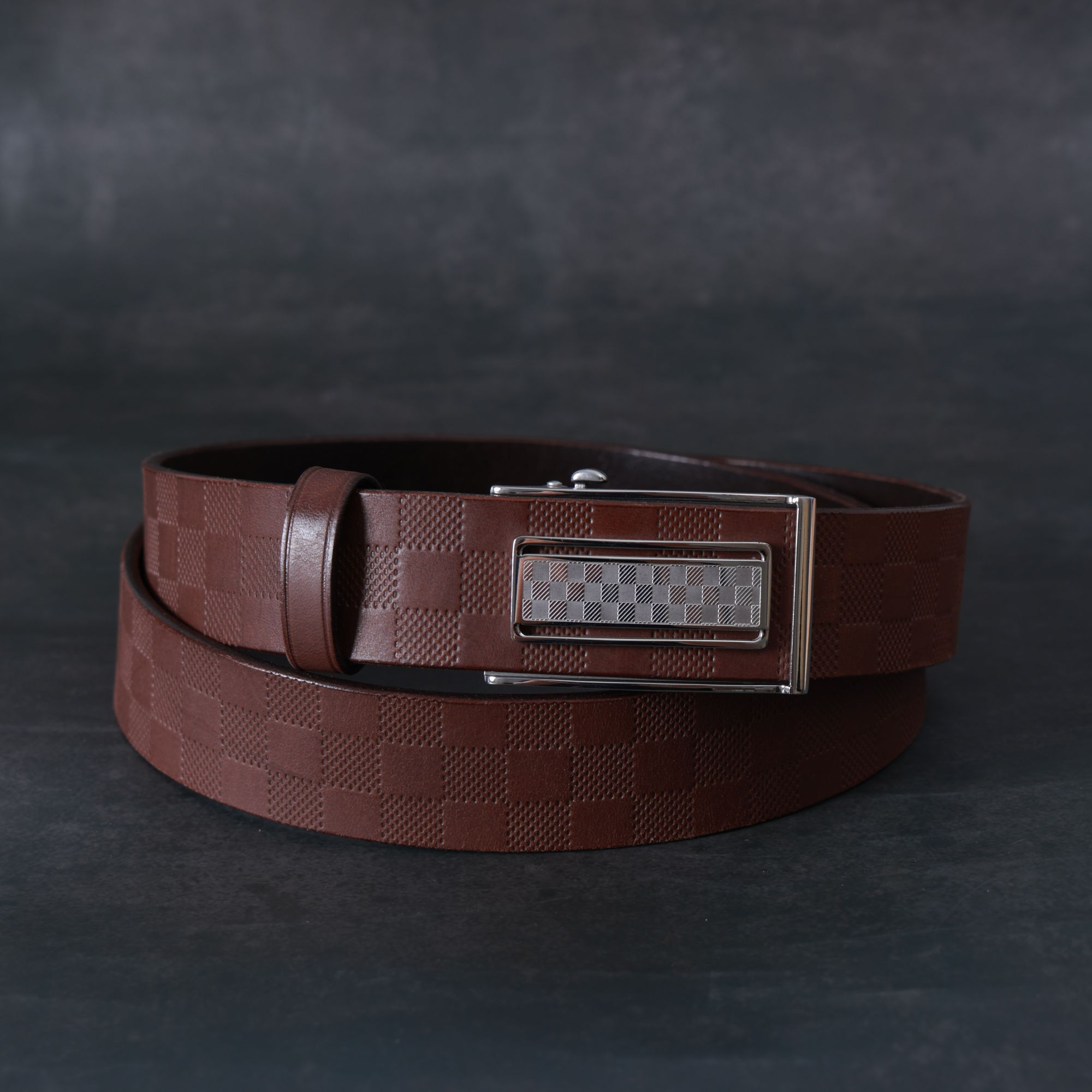 牛盾皮带男士复古（内穿钢制无牙自动扣）真皮百搭潮流休闲时尚商务