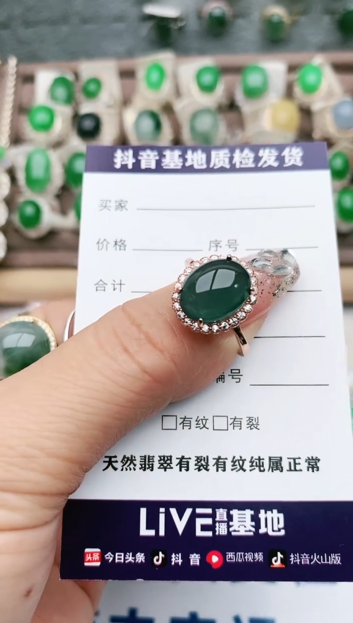【闪购商品】翡翠珠宝奇石银S925镶嵌1
