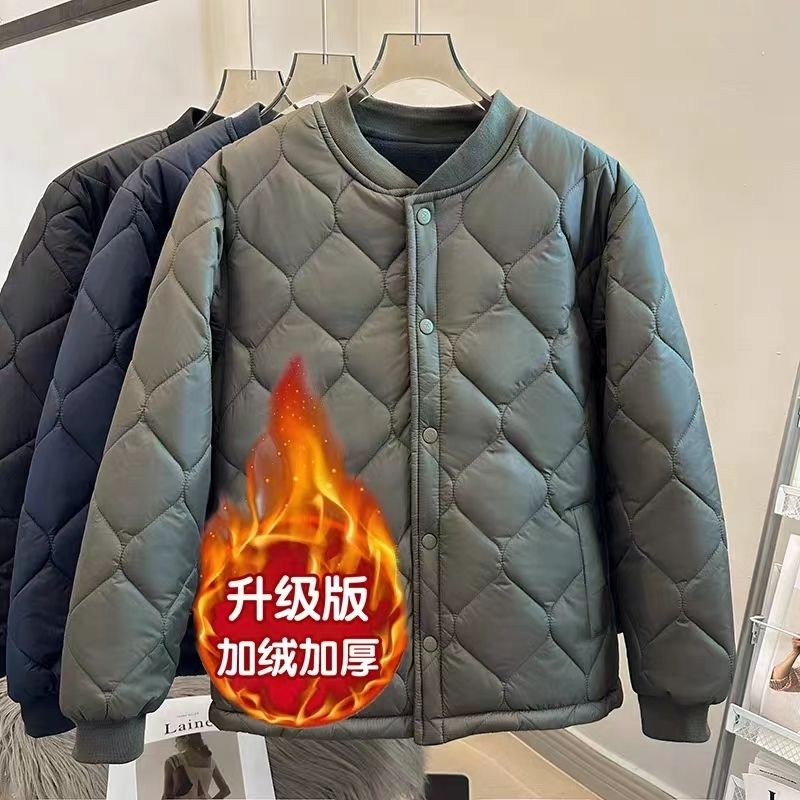 【小扬哥推荐】棉衣男立领加绒加厚内穿保暖小棉袄防风工作打底