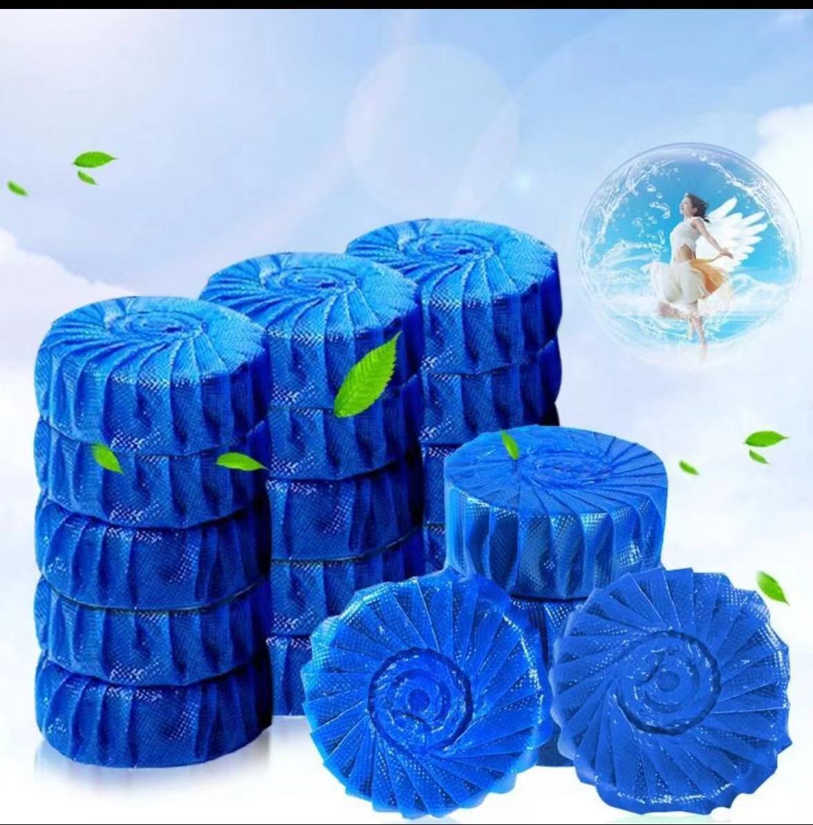 【新疆包邮乌市直发】宿舍家用马桶蓝泡泡洁厕灵去黄除垢清香自动