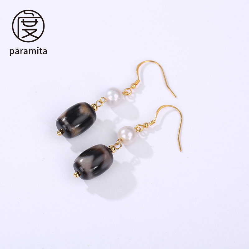 扎西森格hy珍珠耳坠（拉萨直发多样发）ZX0615004