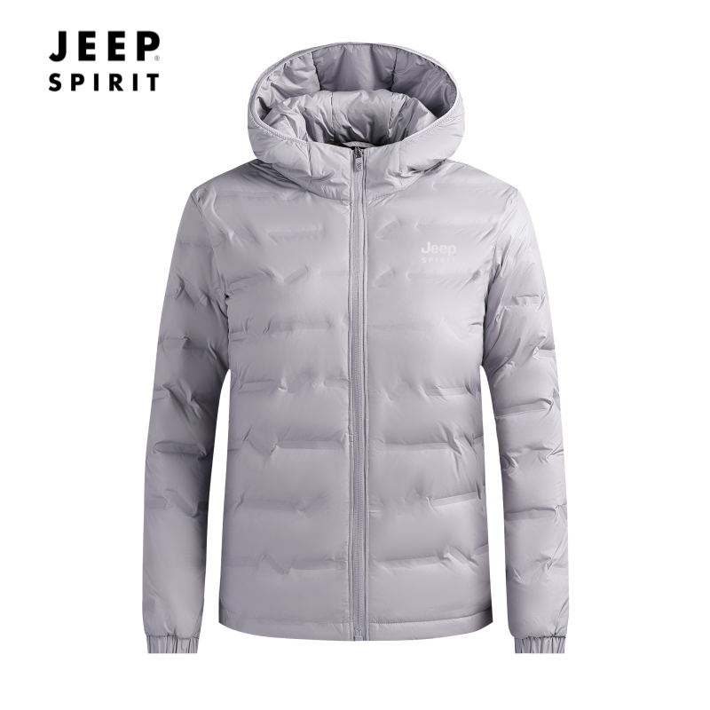 JEEPSPIRIT秋冬轻薄连帽羽绒服石墨烯防风保暖外穿内搭两穿外套