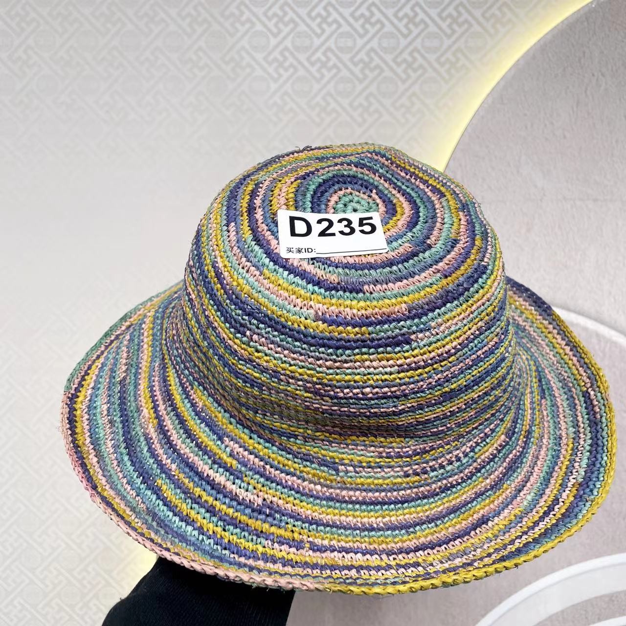 马达加斯加重手工编织拉菲草帽孤品235