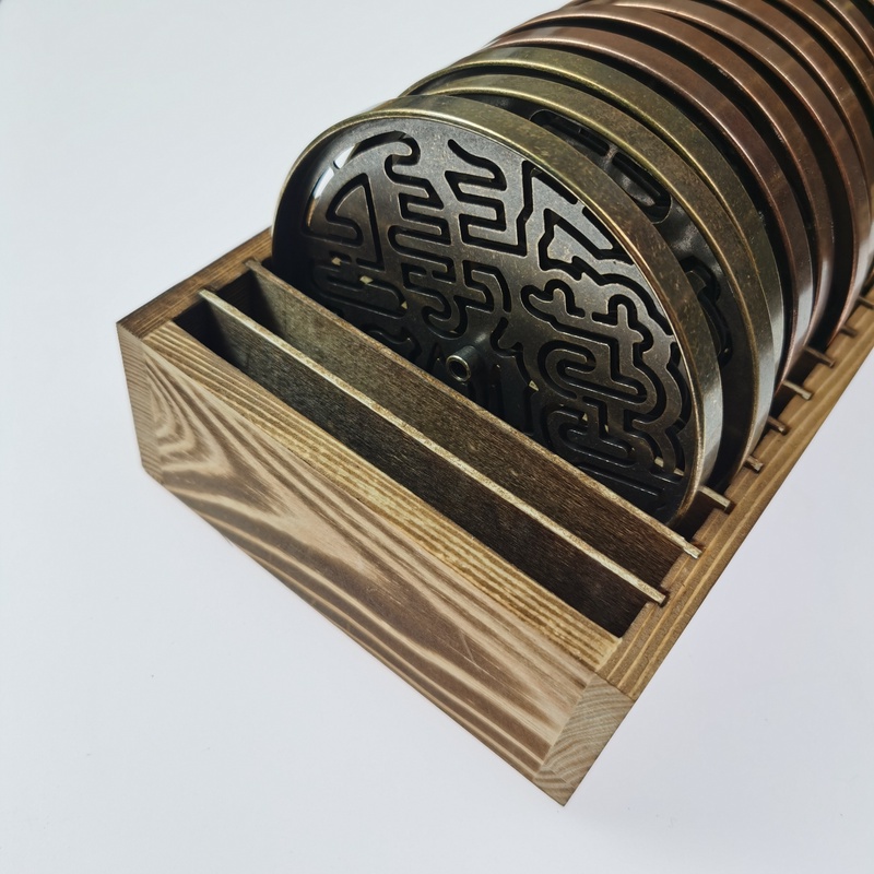 【香篆玩家必备】香篆篆模收纳盒可收纳6/9/12cm可收纳12cm香篆20个