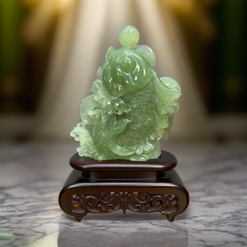 金钱鱼家居中式创意摆件客厅办公室电视柜桌面书房玄关高档摆设