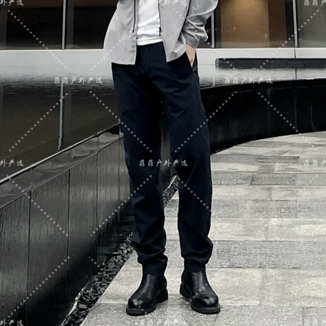 飞禽鼎级商茑CNVX男士春夏薄款商务户外通勤休闲裤软壳压胶冲锋裤