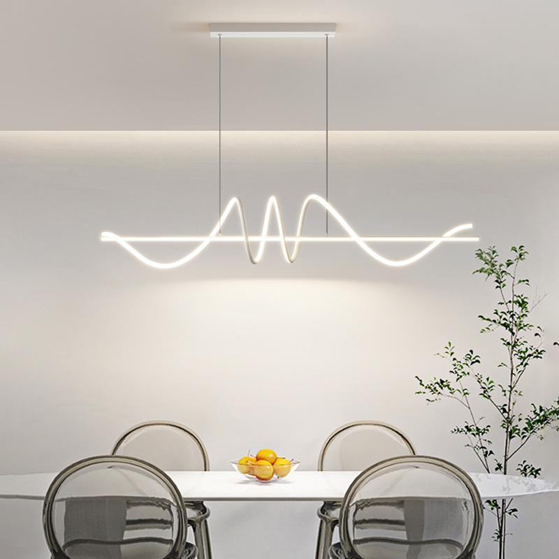 餐厅吊灯简约现代极简饭厅餐桌灯2023新款北欧创意设计餐厅灯