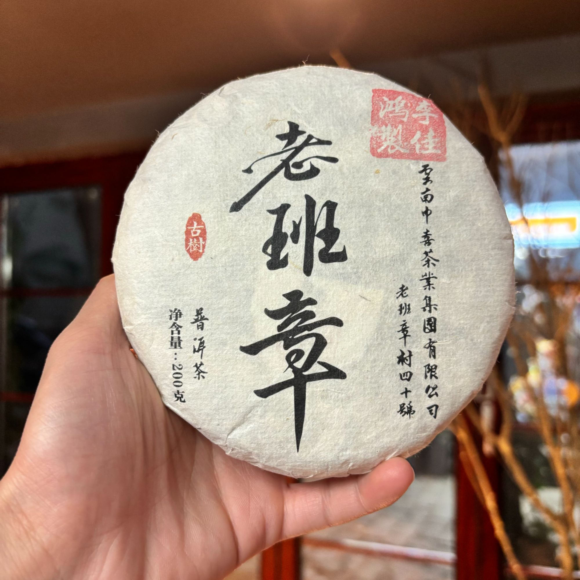 【老班章四十号】2024年老班章春茶古树 200克茶饼