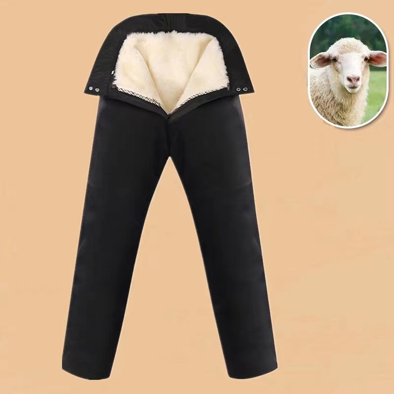 冬季户外加厚整皮皮毛一体内胆活里活面可拆卸男女柔软高腰舒适