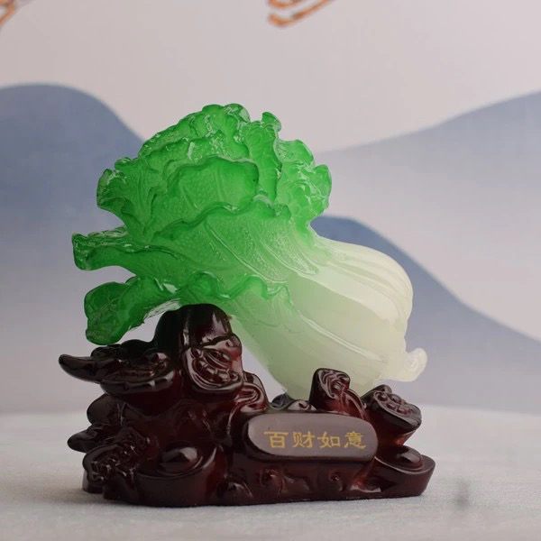 百财如意白菜摆件（长11高11）福利品
