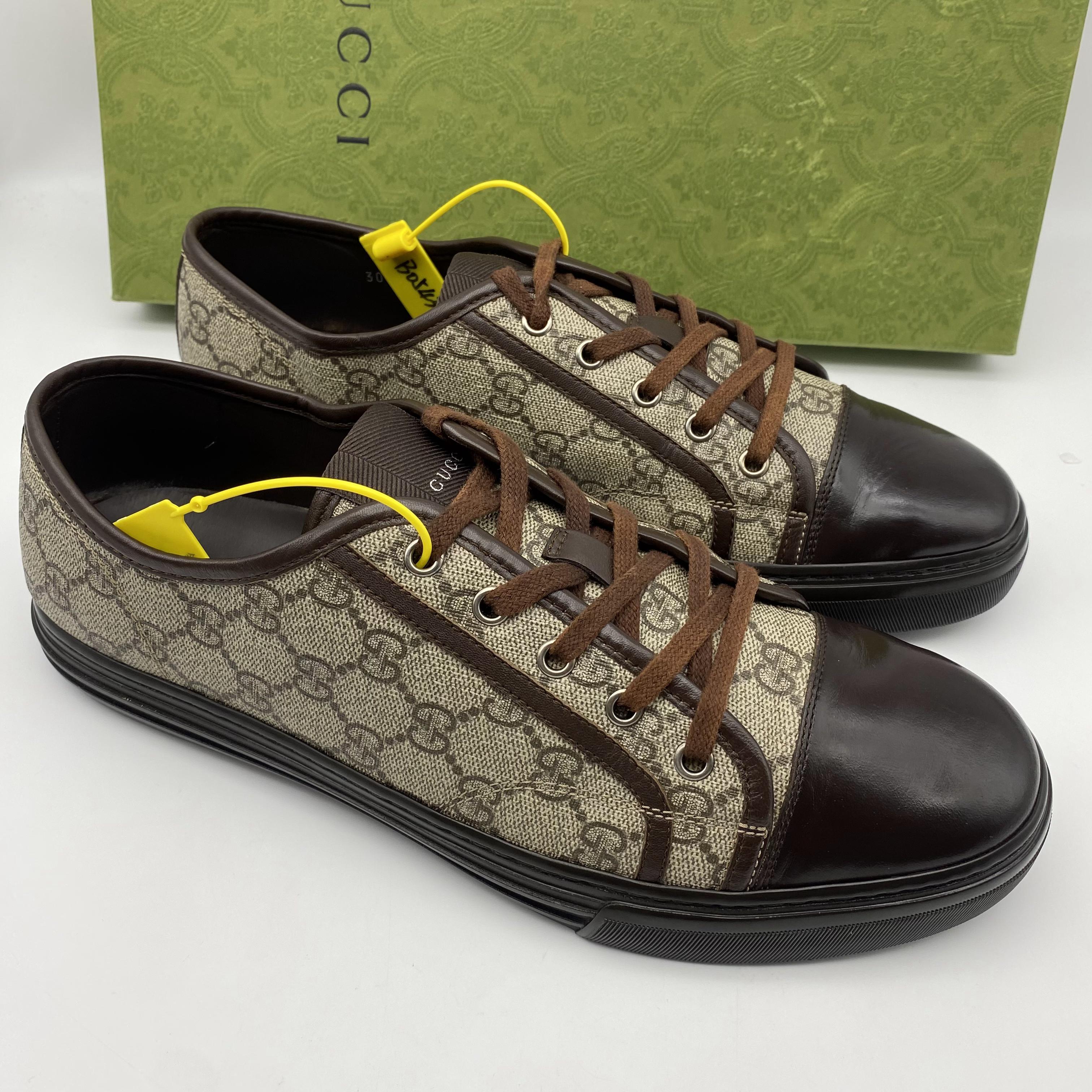 Gucci/古驰 二手男士老花休闲时尚百搭板鞋/自定义95新43码