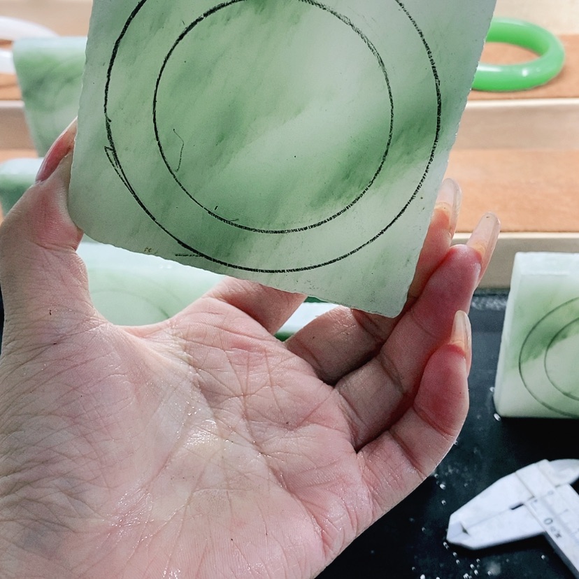 【闪购商品】石英质玉珠宝半成品未镶嵌竹*尖定制不退不换